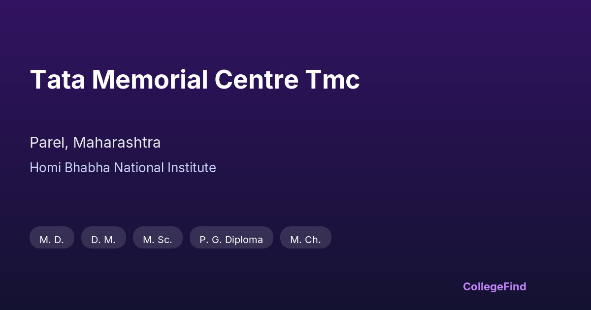 tata memorial centre tmc