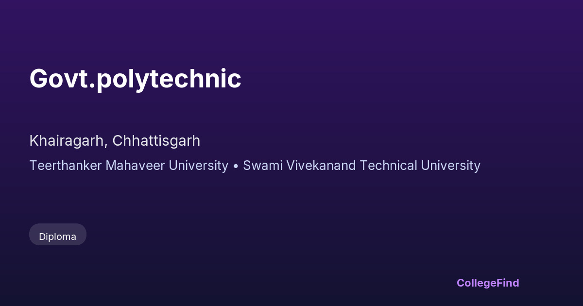 govt.polytechnic