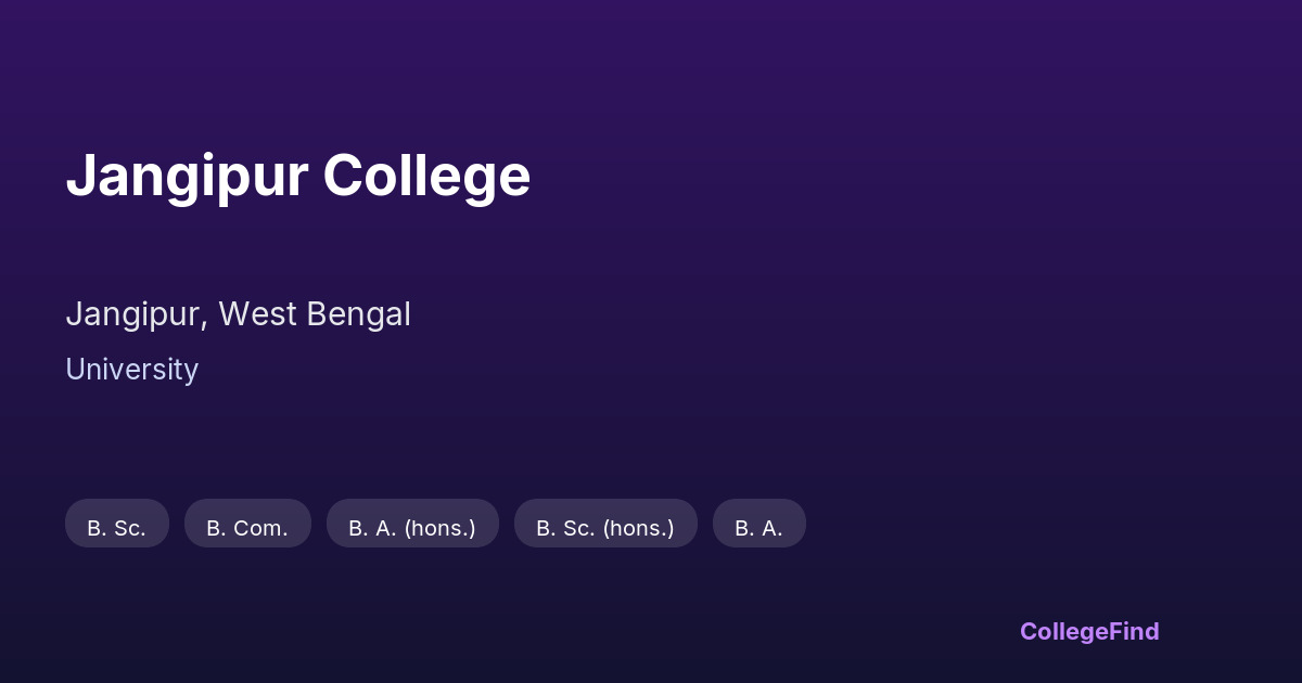 jangipur college