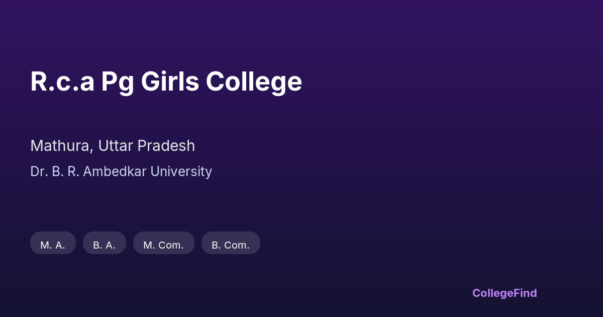 r.c.a pg girls college
