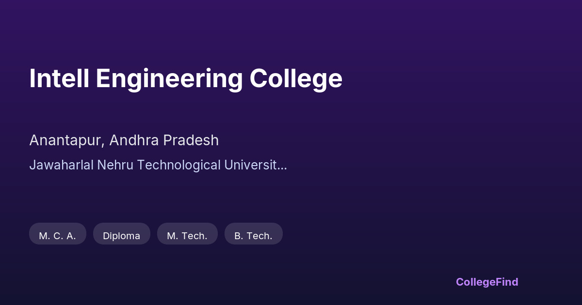 intell engineering college