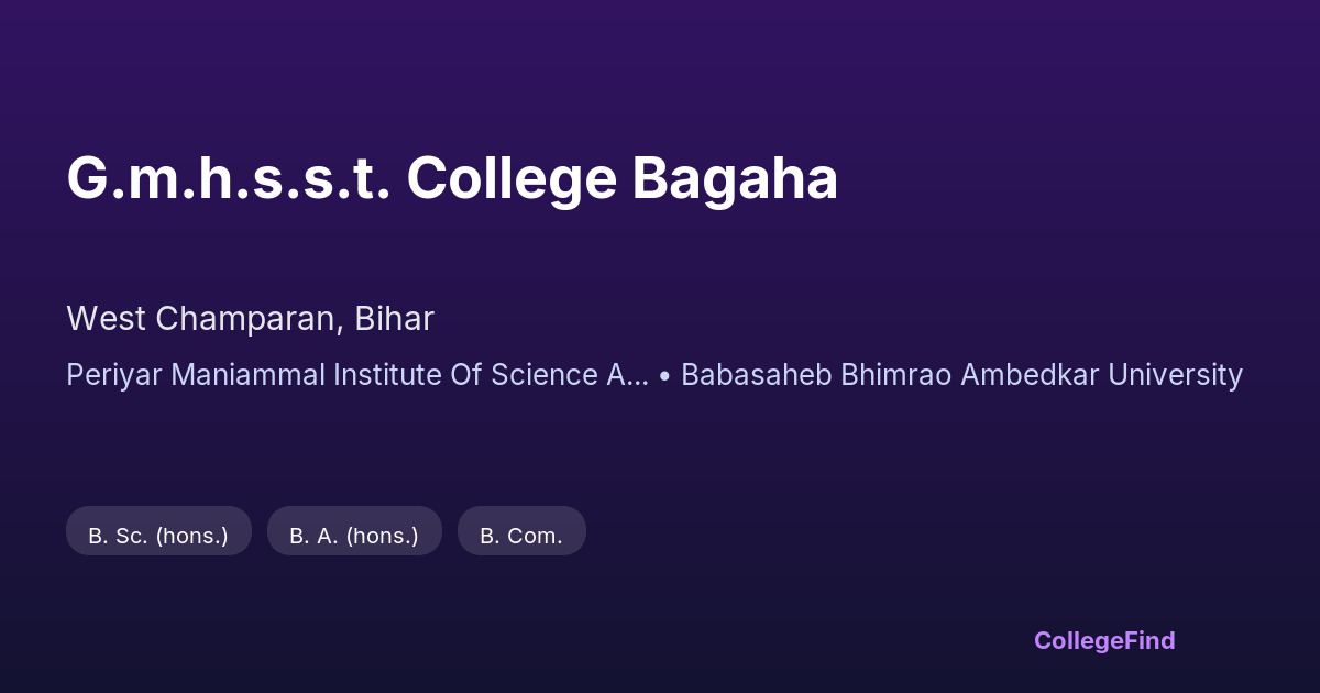 g.m.h.s.s.t. college bagaha