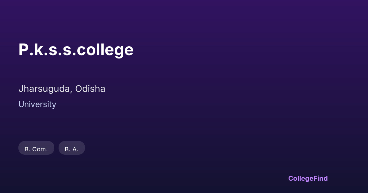 p.k.s.s.college
