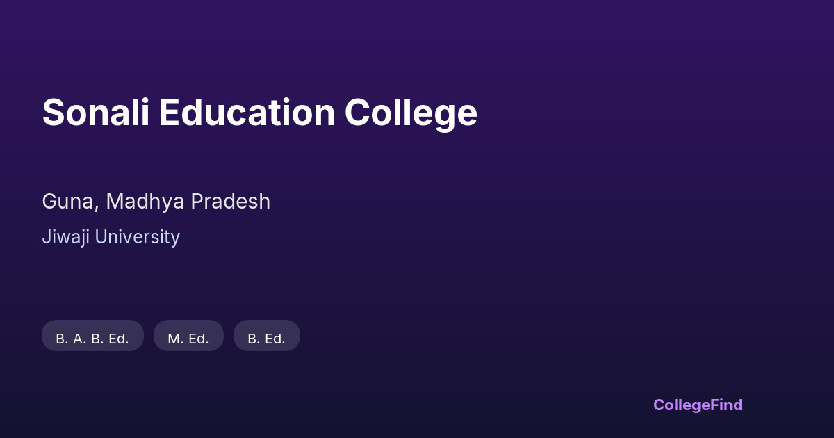 sonali education college