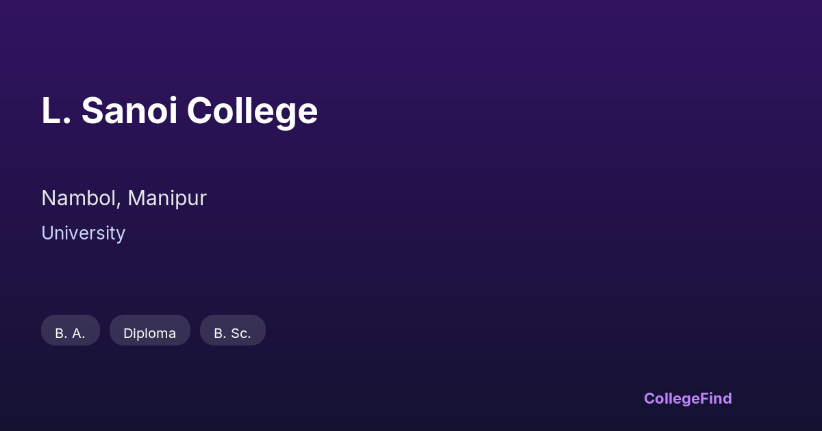l. sanoi college