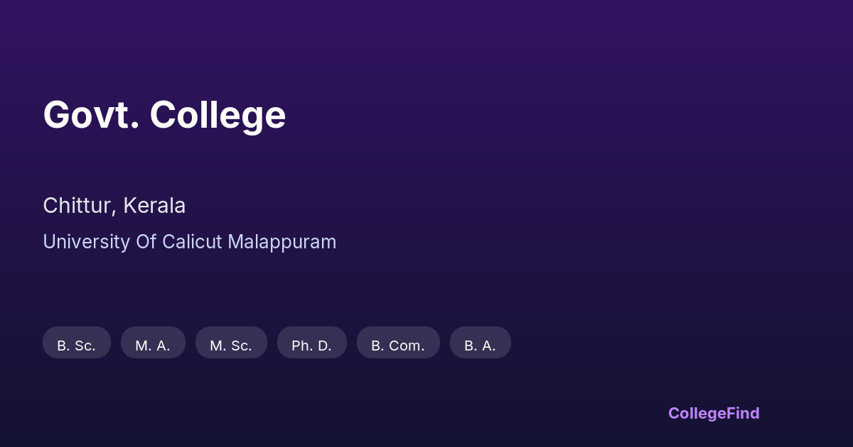 govt. college