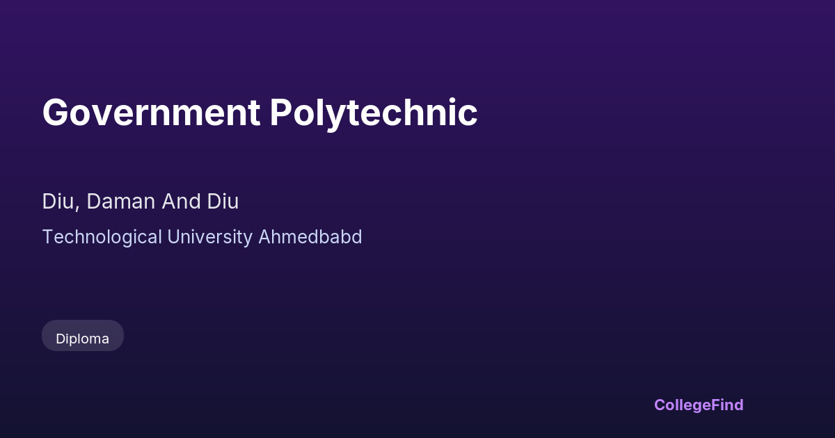 government polytechnic