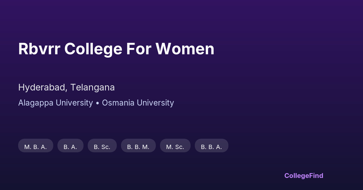 rbvrr college for women