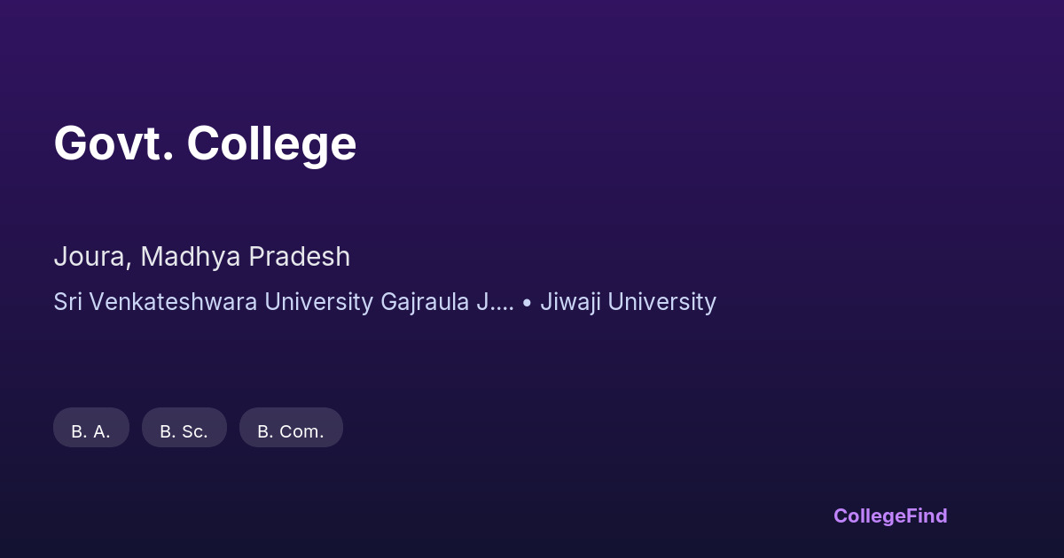govt. college