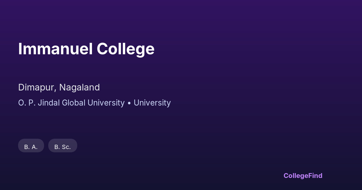 immanuel college