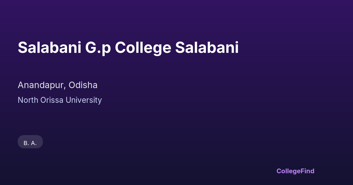 salabani g.p college salabani