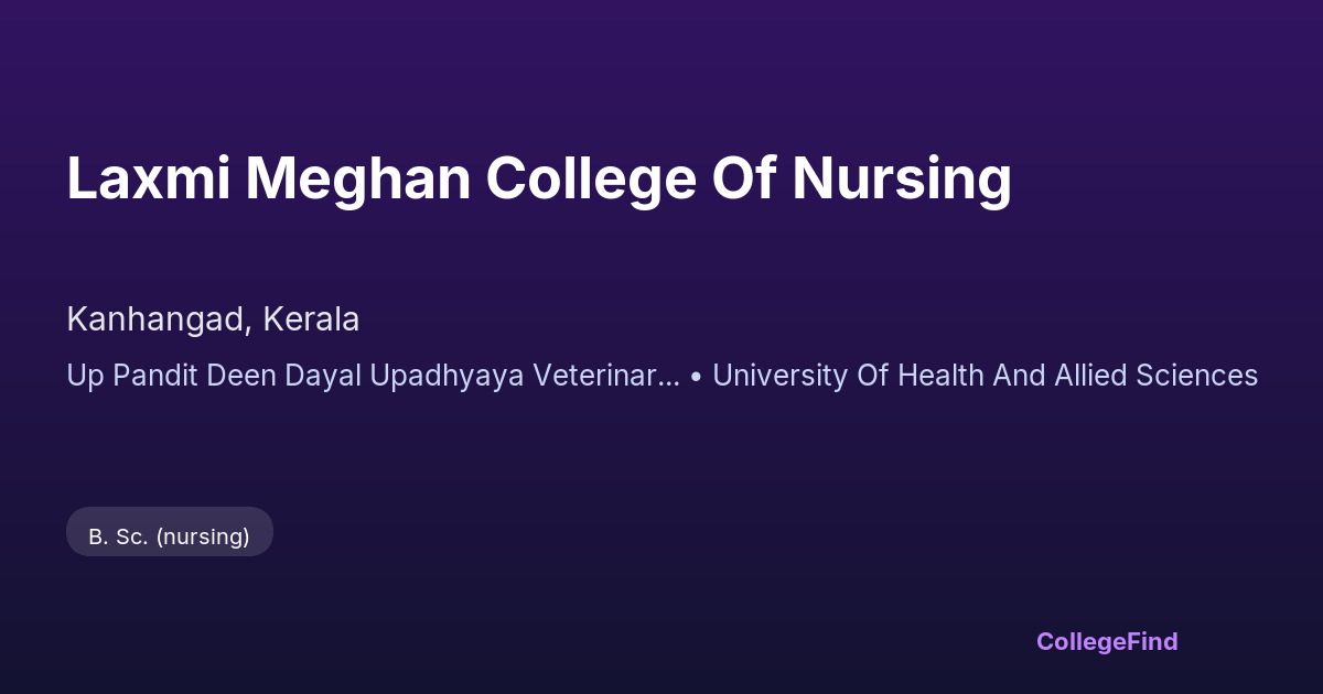 laxmi meghan college of nursing