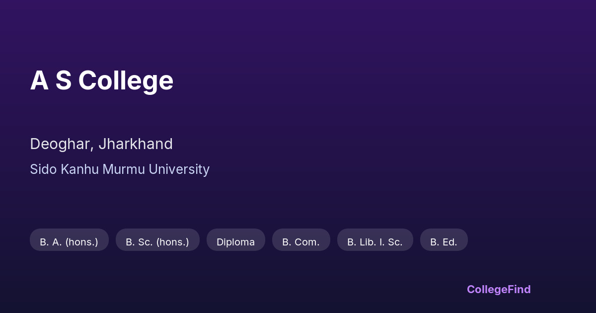 a s college