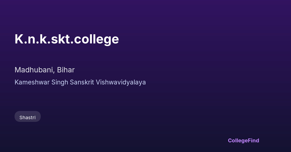 k.n.k.skt.college
