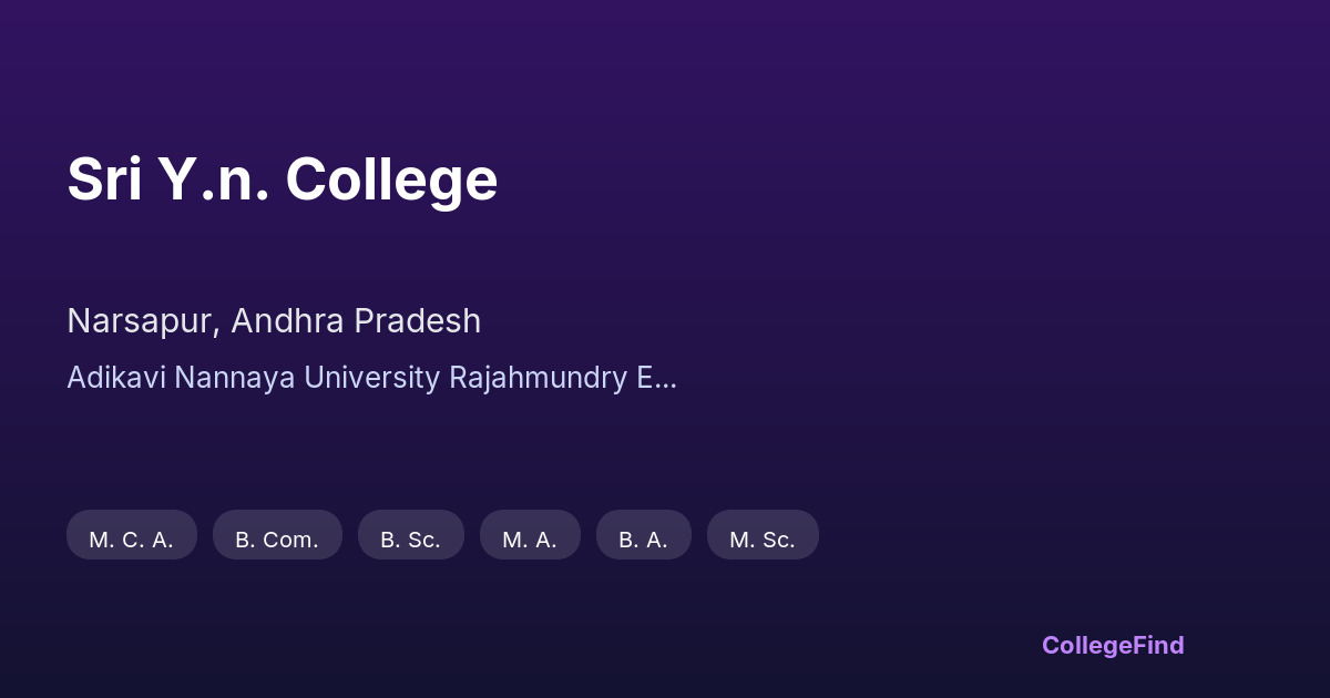 sri y.n. college