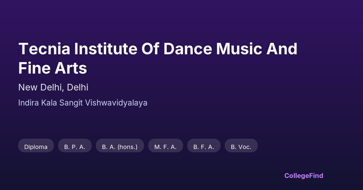 tecnia institute of dance music and fine arts