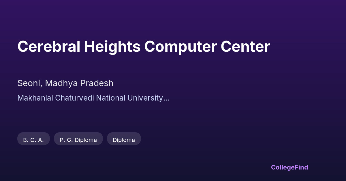 cerebral heights computer center