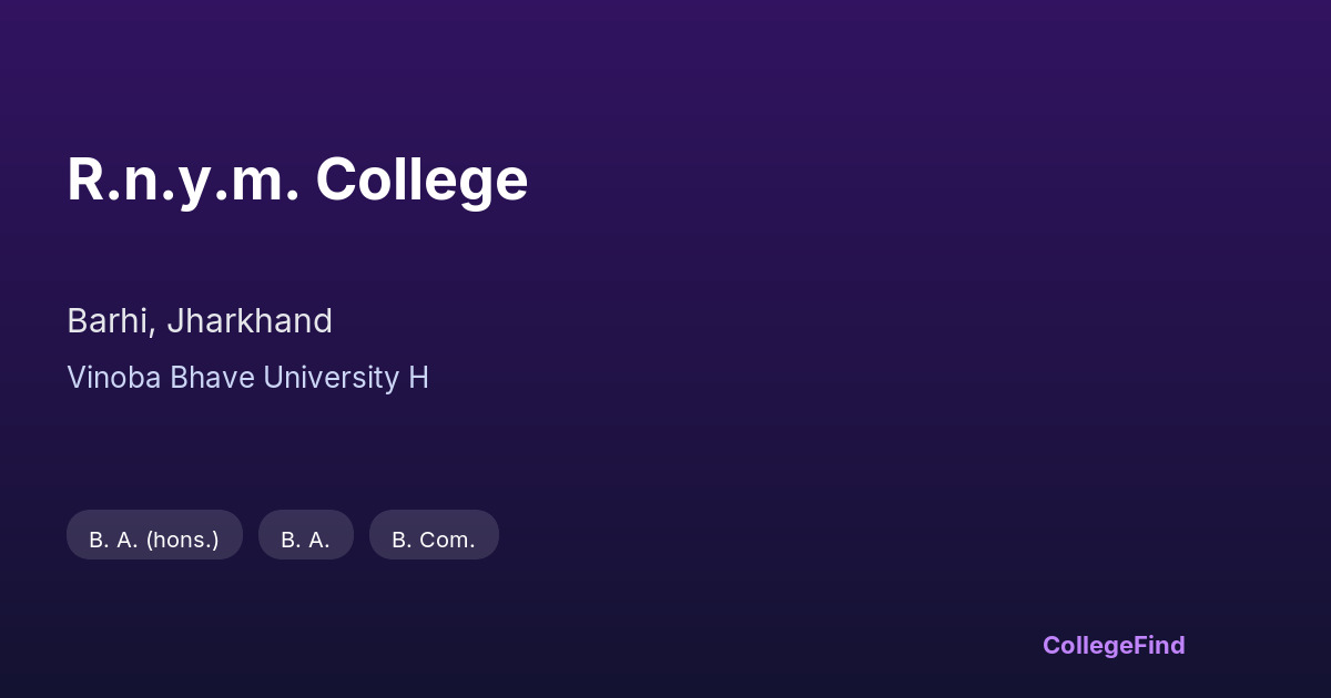r.n.y.m. college