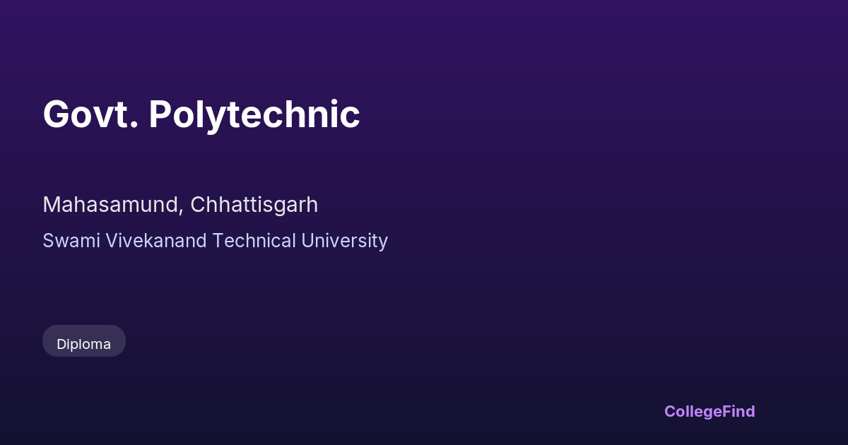 govt. polytechnic