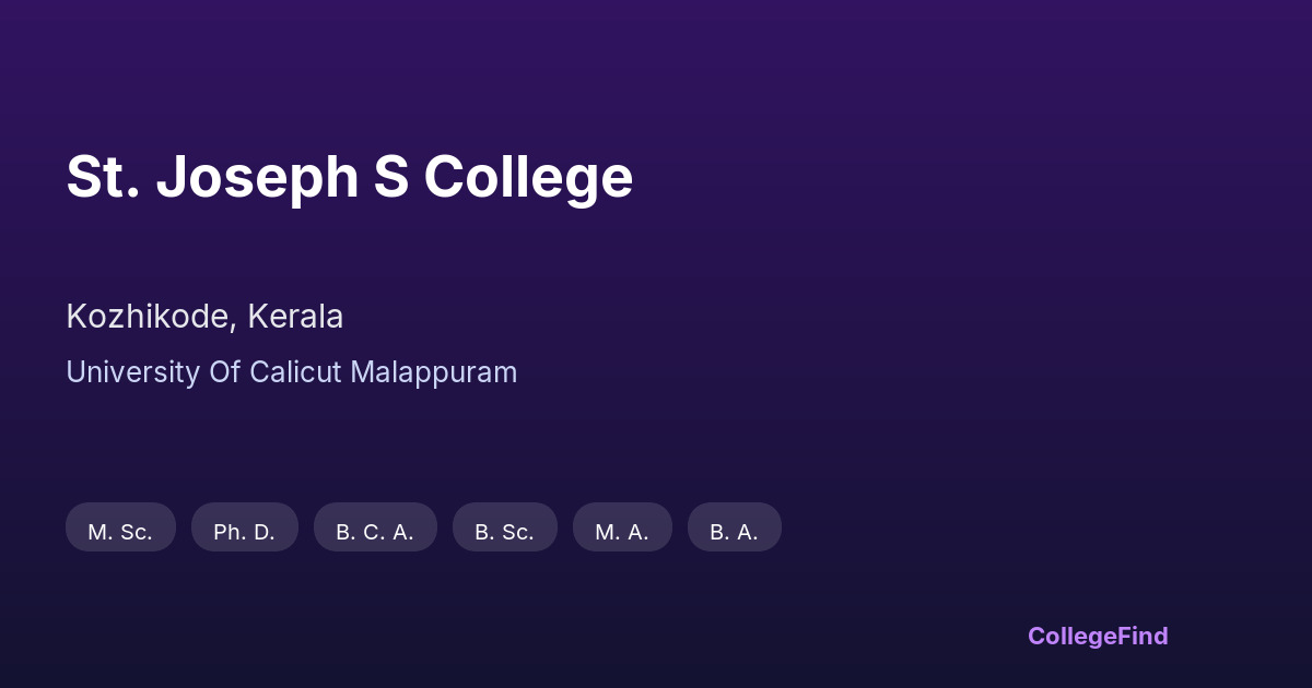 st. joseph s college