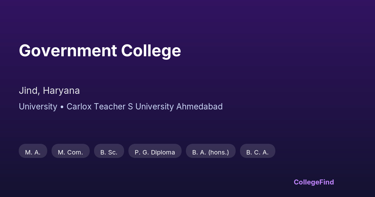 government college