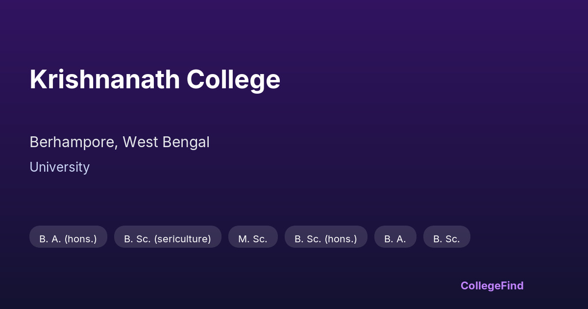 krishnanath college