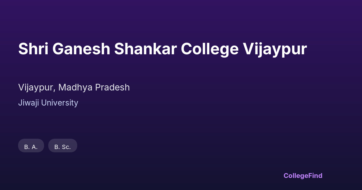 shri ganesh shankar college vijaypur