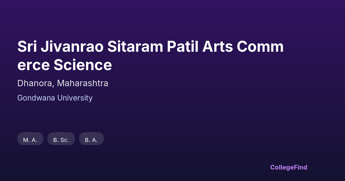 sri jivanrao sitaram patil arts commerce science