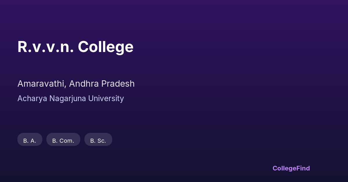 r.v.v.n. college