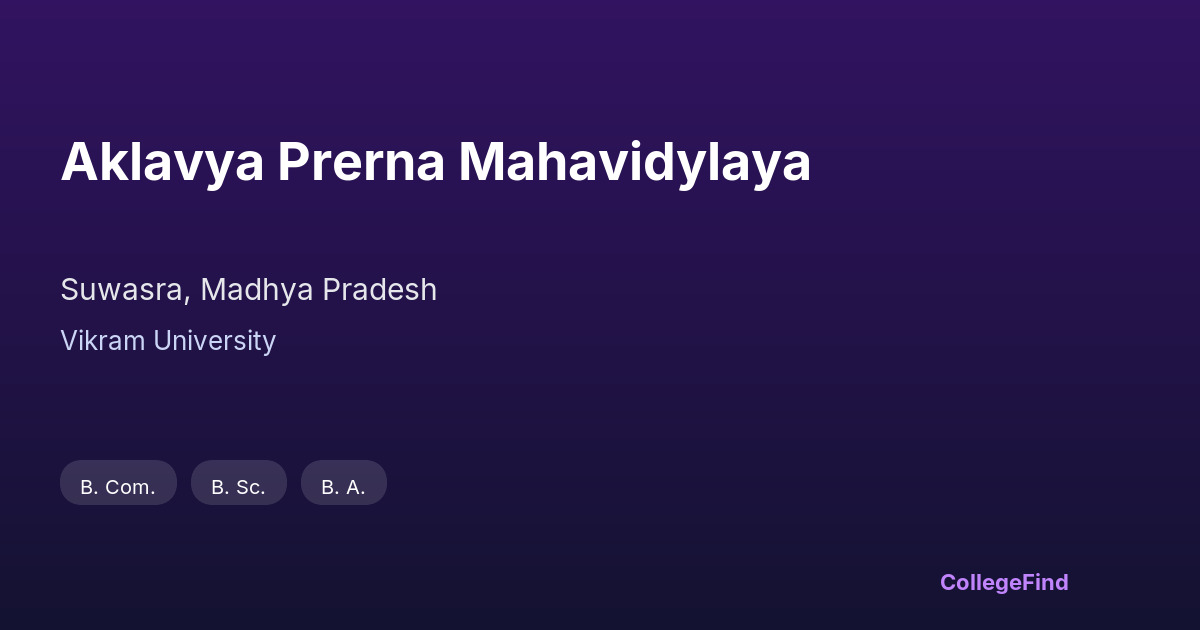 aklavya prerna mahavidylaya