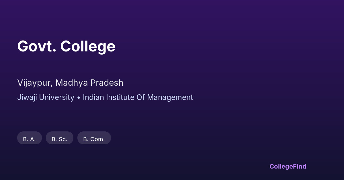 govt. college