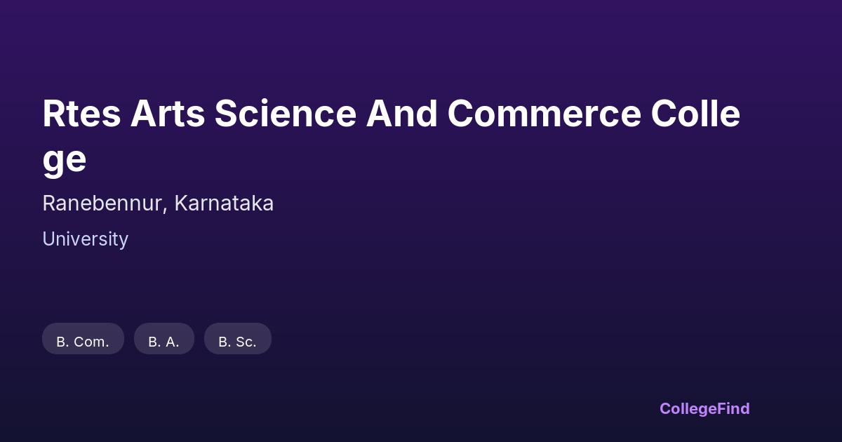 rtes arts science and commerce college