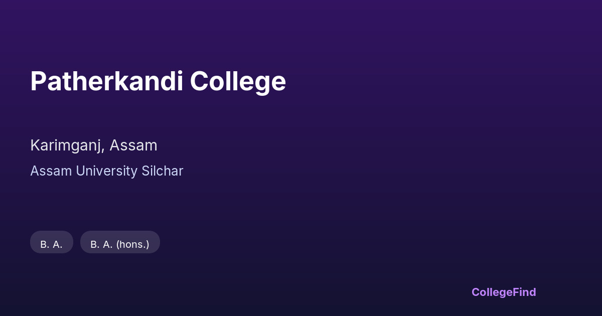 patherkandi college