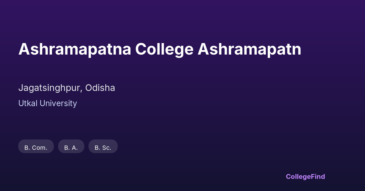 ashramapatna college ashramapatn