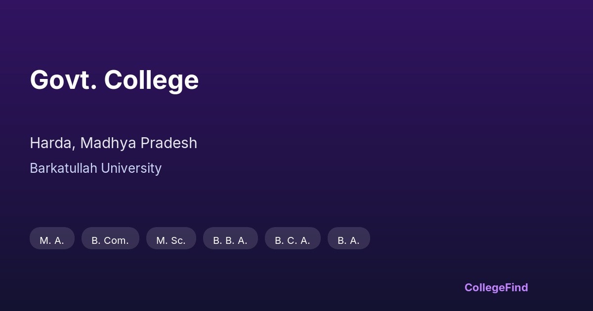 govt. college