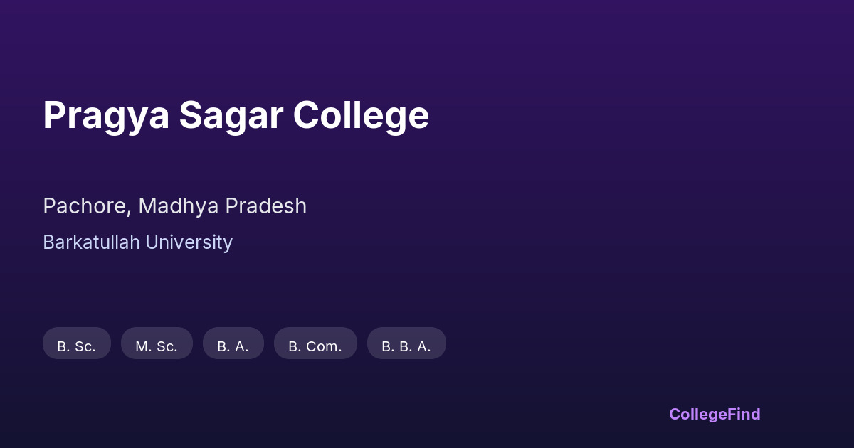 pragya sagar college