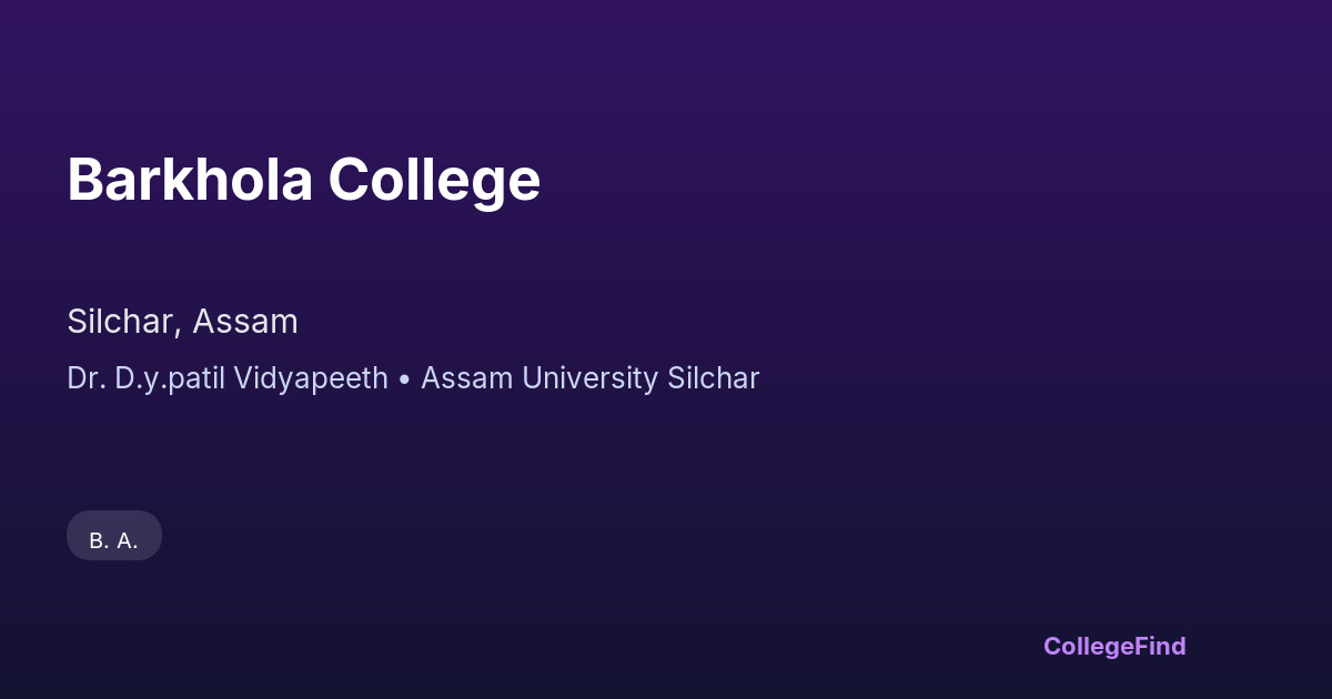 barkhola college