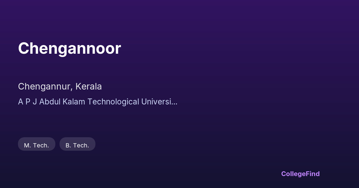 chengannoor