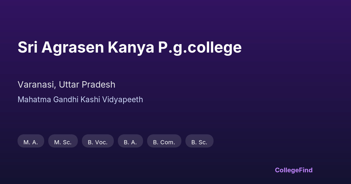 sri agrasen kanya p.g.college