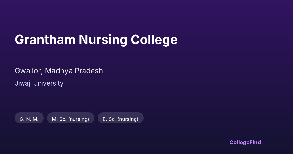 grantham nursing college