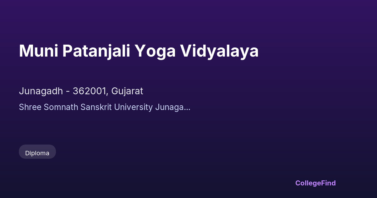 muni patanjali yoga vidyalaya