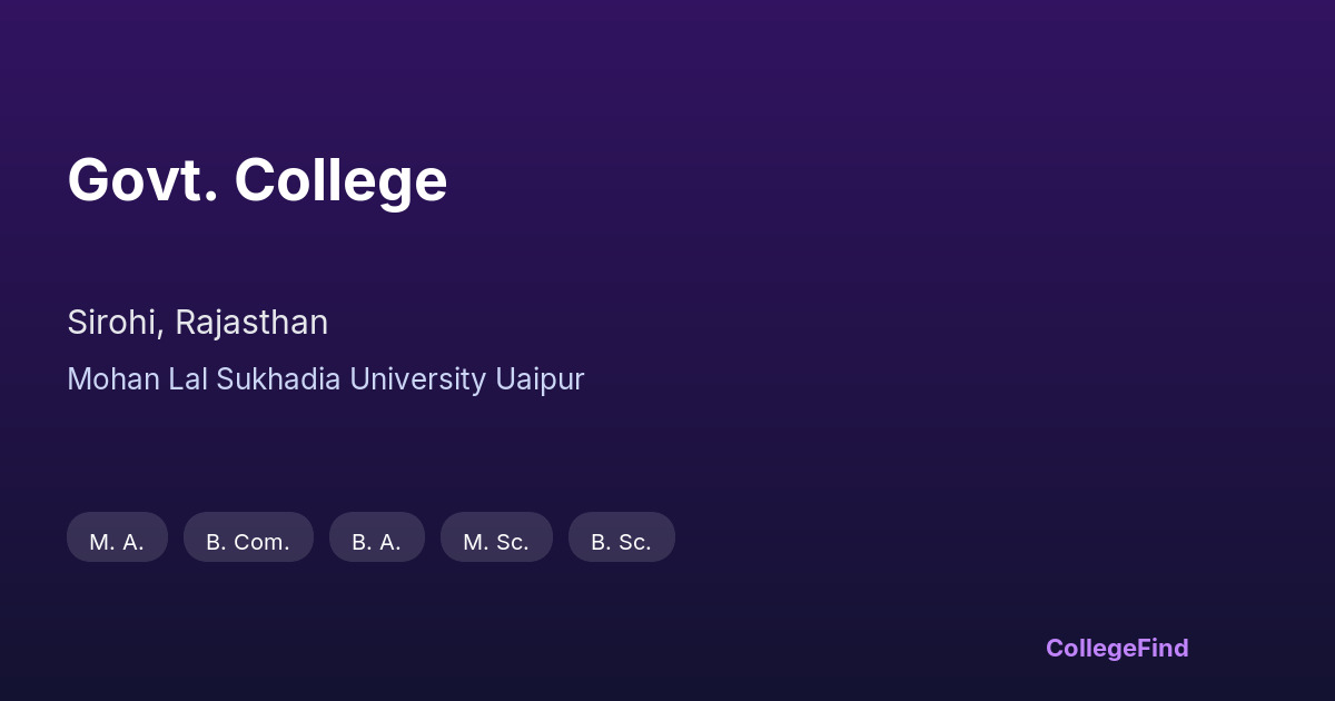 govt. college