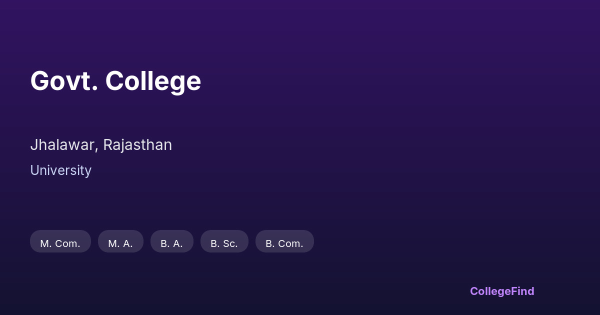 govt. college