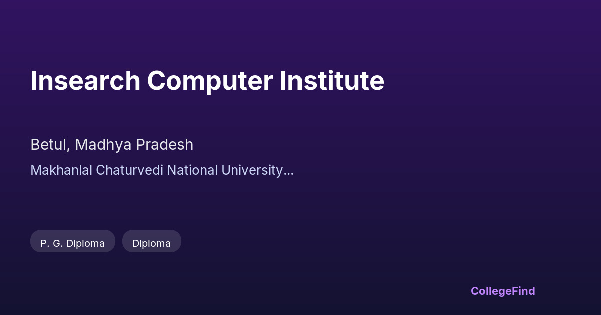 insearch computer institute