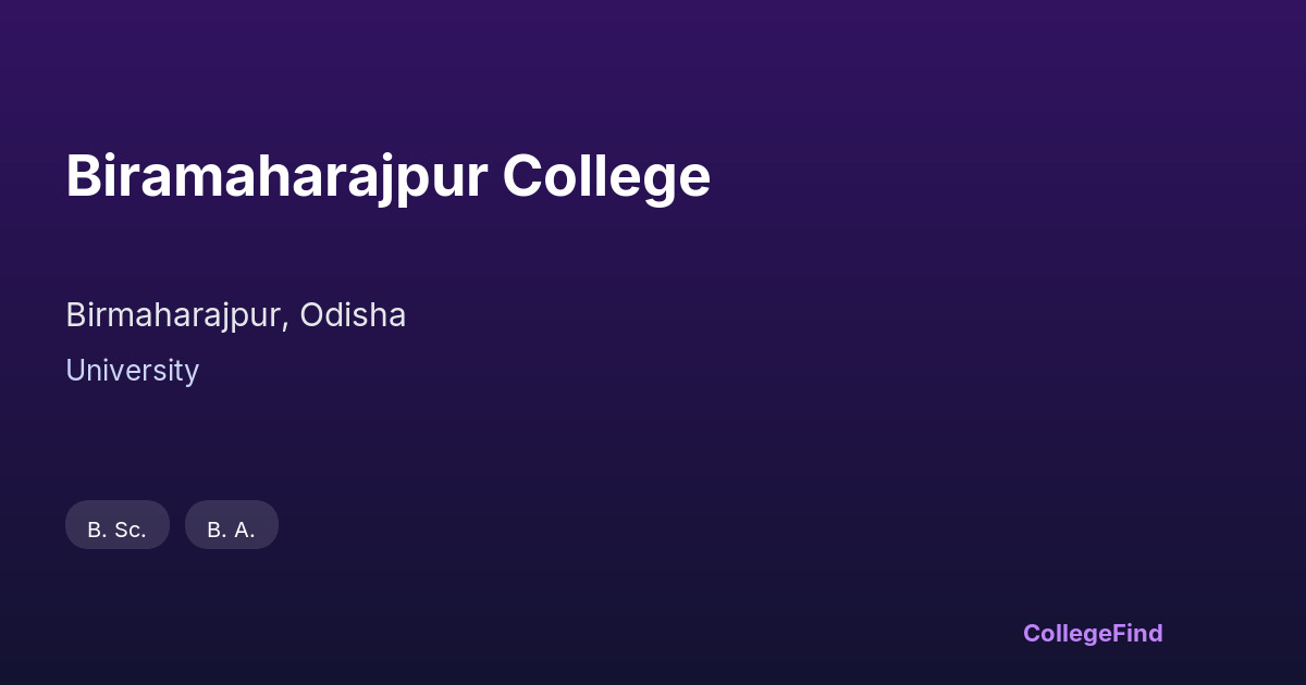 biramaharajpur college