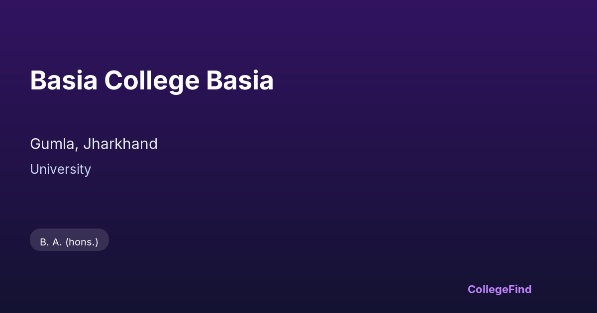 basia college basia