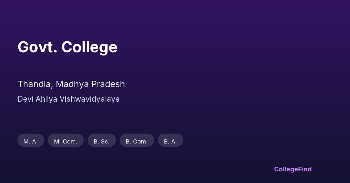 govt. college