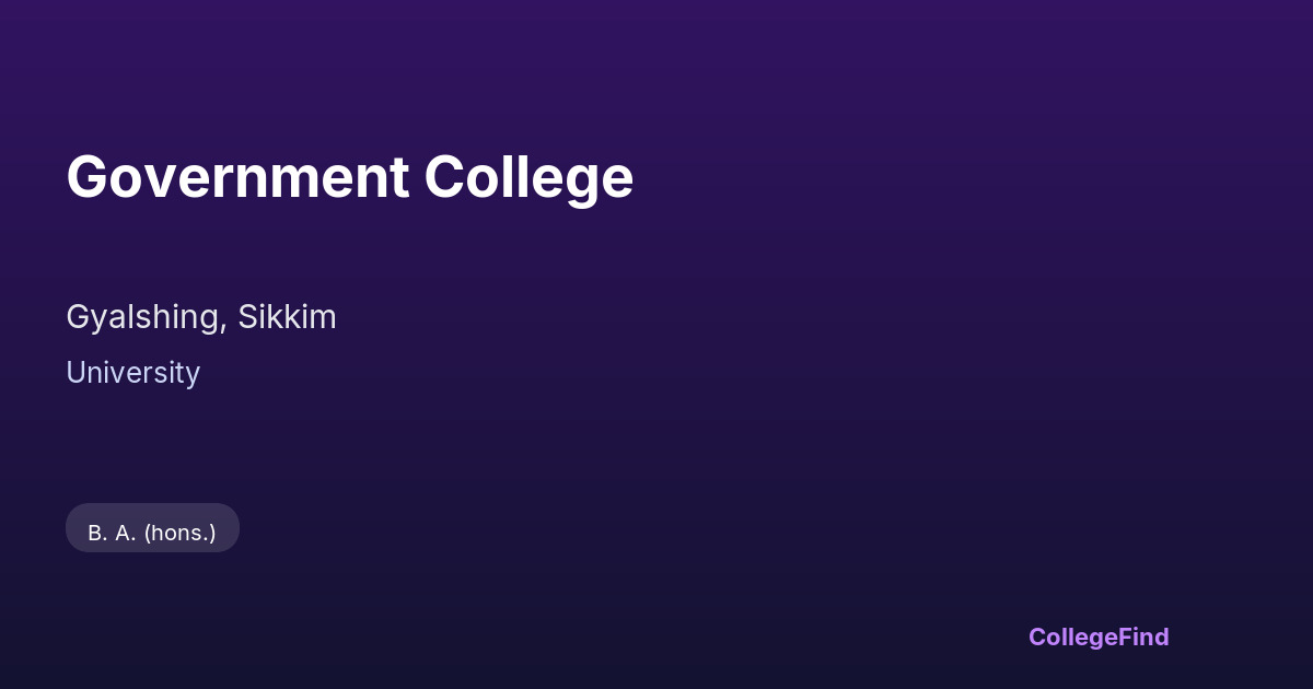 government college