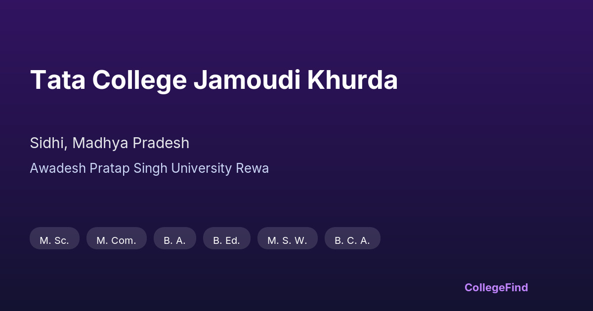 tata college jamoudi khurda