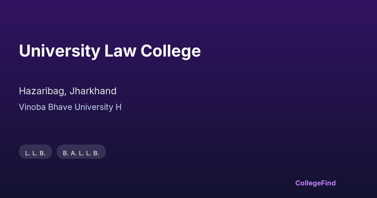 university law college